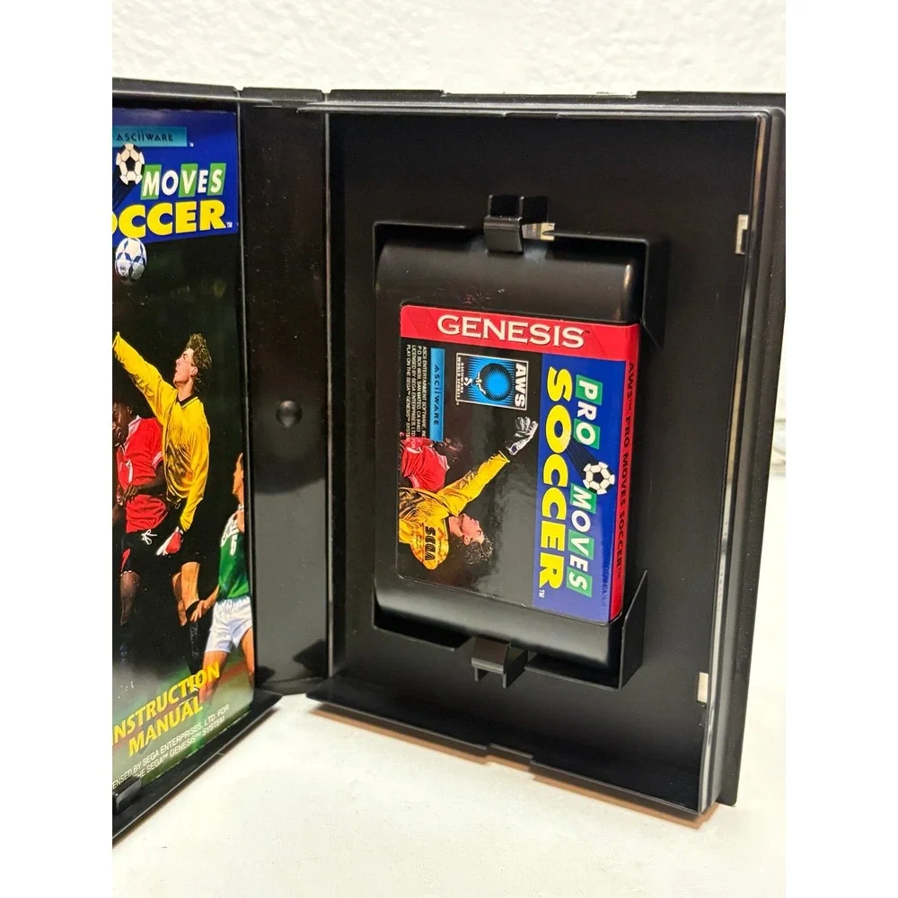 Pro Moves Soccer (Sega Genesis, 1994) - Complete In Box (CIB) - Tested & Working